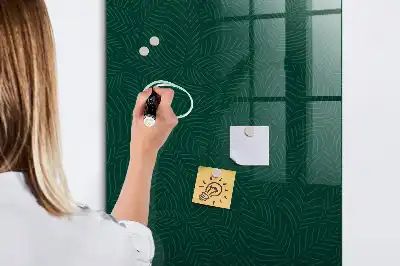 Quadro magnético para desenhar com padrão linear de folhas