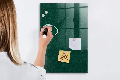 Quadro magnético para desenhar com padrão linear de folhas