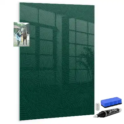 Quadro magnético para desenhar com padrão linear de folhas