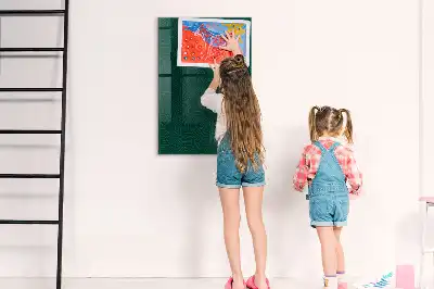 Quadro magnético para desenhar com padrão linear de folhas