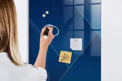 Quadro magnético com caneta padrão decorativo