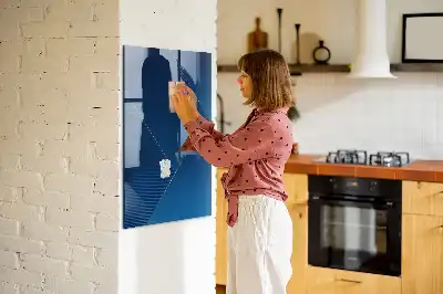 Quadro magnético com caneta padrão decorativo