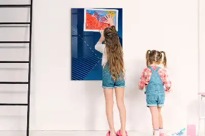 Quadro magnético com caneta padrão decorativo