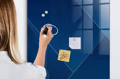 Quadro magnético com caneta padrão decorativo