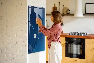 Quadro magnético com caneta padrão decorativo
