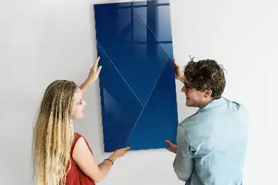 Quadro magnético com caneta padrão decorativo