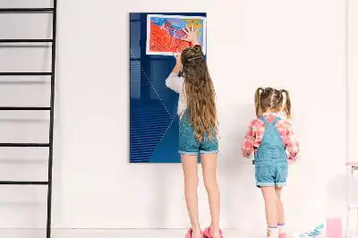 Quadro magnético com caneta padrão decorativo
