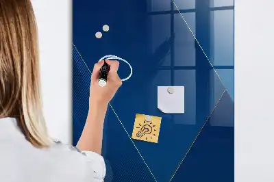 Quadro magnético com caneta padrão decorativo