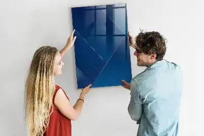 Quadro magnético com caneta padrão decorativo
