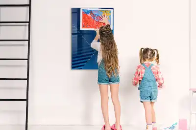 Quadro magnético com caneta padrão decorativo