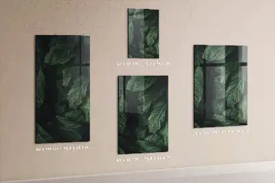 Quadro magnético para desenhar estampa selva de folhas