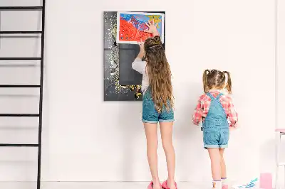 Quadro magnético com caneta na cor confeti dourado