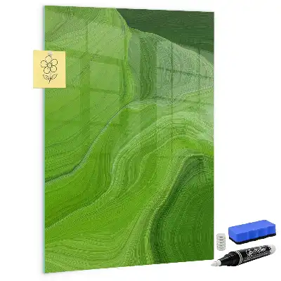 Quadro magnético para desenho estampa de abstração de ondas