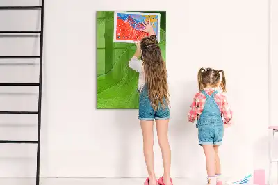 Quadro magnético para desenho estampa de abstração de ondas
