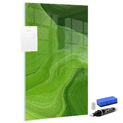 Quadro magnético para desenho estampa de abstração de ondas