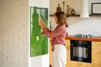 Quadro magnético para desenho estampa de abstração de ondas