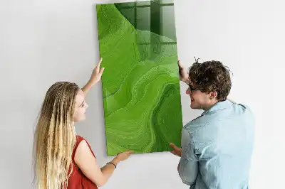 Quadro magnético para desenho estampa de abstração de ondas