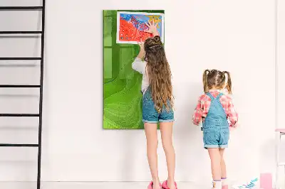 Quadro magnético para desenho estampa de abstração de ondas