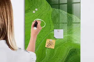 Quadro magnético para desenho estampa de abstração de ondas