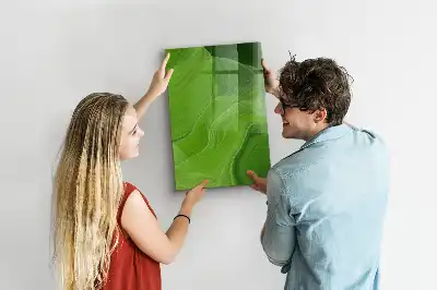 Quadro magnético para desenho estampa de abstração de ondas