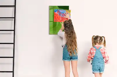 Quadro magnético para desenho estampa de abstração de ondas