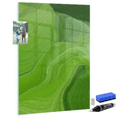 Quadro magnético para desenho estampa de abstração de ondas