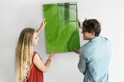 Quadro magnético para desenho estampa de abstração de ondas
