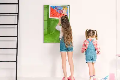 Quadro magnético para desenho estampa de abstração de ondas