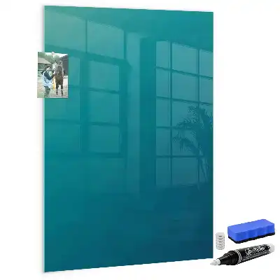 Quadro magnético com caneta estampa de abstração geométrica