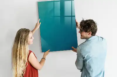 Quadro magnético com caneta estampa de abstração geométrica