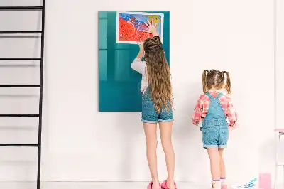 Quadro magnético com caneta estampa de abstração geométrica