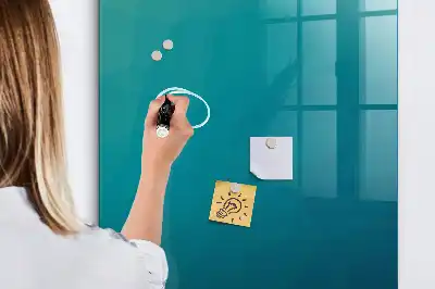 Quadro magnético com caneta estampa de abstração geométrica
