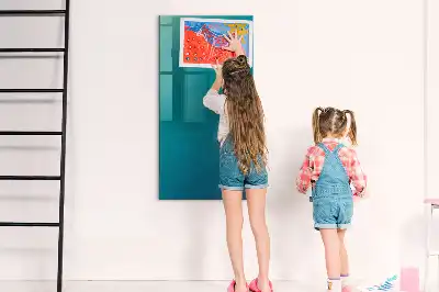 Quadro magnético com caneta estampa de abstração geométrica