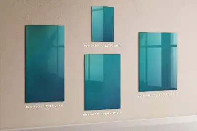 Quadro magnético com caneta estampa de abstração geométrica