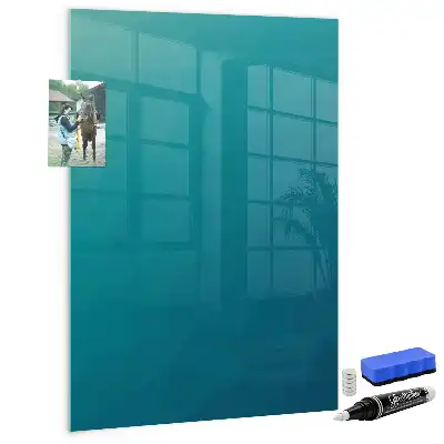 Quadro magnético com caneta estampa de abstração geométrica