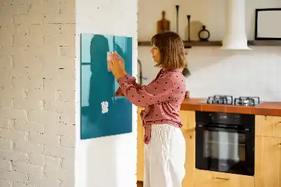 Quadro magnético com caneta estampa de abstração geométrica