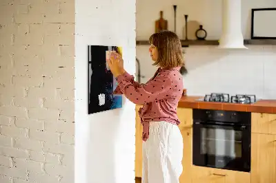 Quadro magnético para desenhar com design de poeira colorida