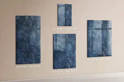 Quadro magnético decorativo com estampa de mármore e caneta