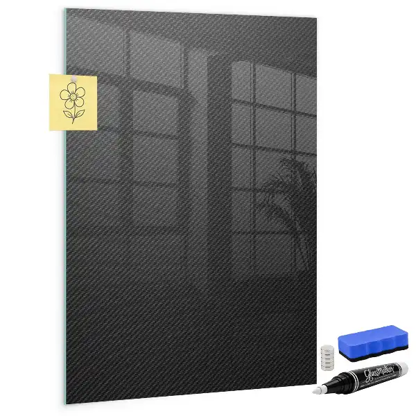 Quadro magnético com caneta padrão escuro