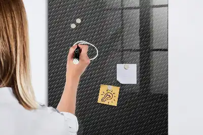 Quadro magnético com caneta padrão escuro