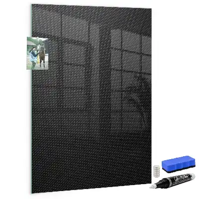 Quadro magnético com caneta padrão escuro
