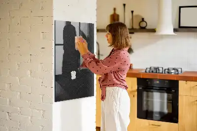 Quadro magnético com caneta padrão escuro