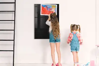 Quadro magnético com caneta padrão escuro