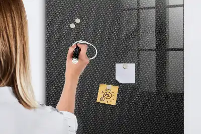 Quadro magnético com caneta padrão escuro