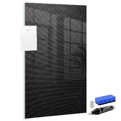 Quadro magnético com caneta padrão escuro