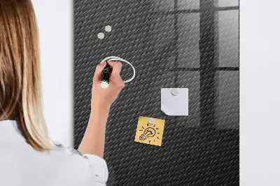 Quadro magnético com caneta padrão escuro