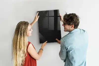 Quadro magnético com caneta padrão escuro