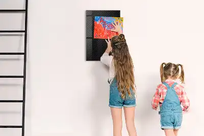 Quadro magnético com caneta padrão escuro