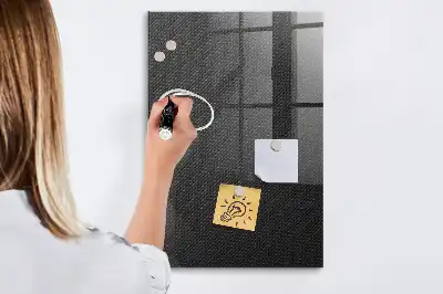 Quadro magnético com caneta padrão escuro