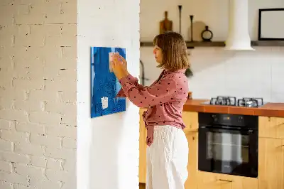 Quadro magnético para desenhar com tema de penas de pássaros
